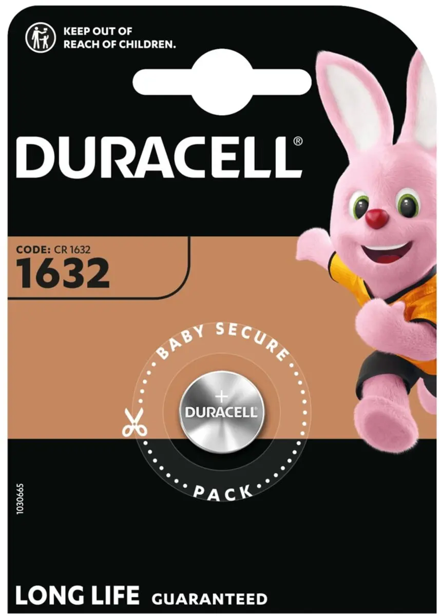 Duracell Knoopcelbatterij 1632