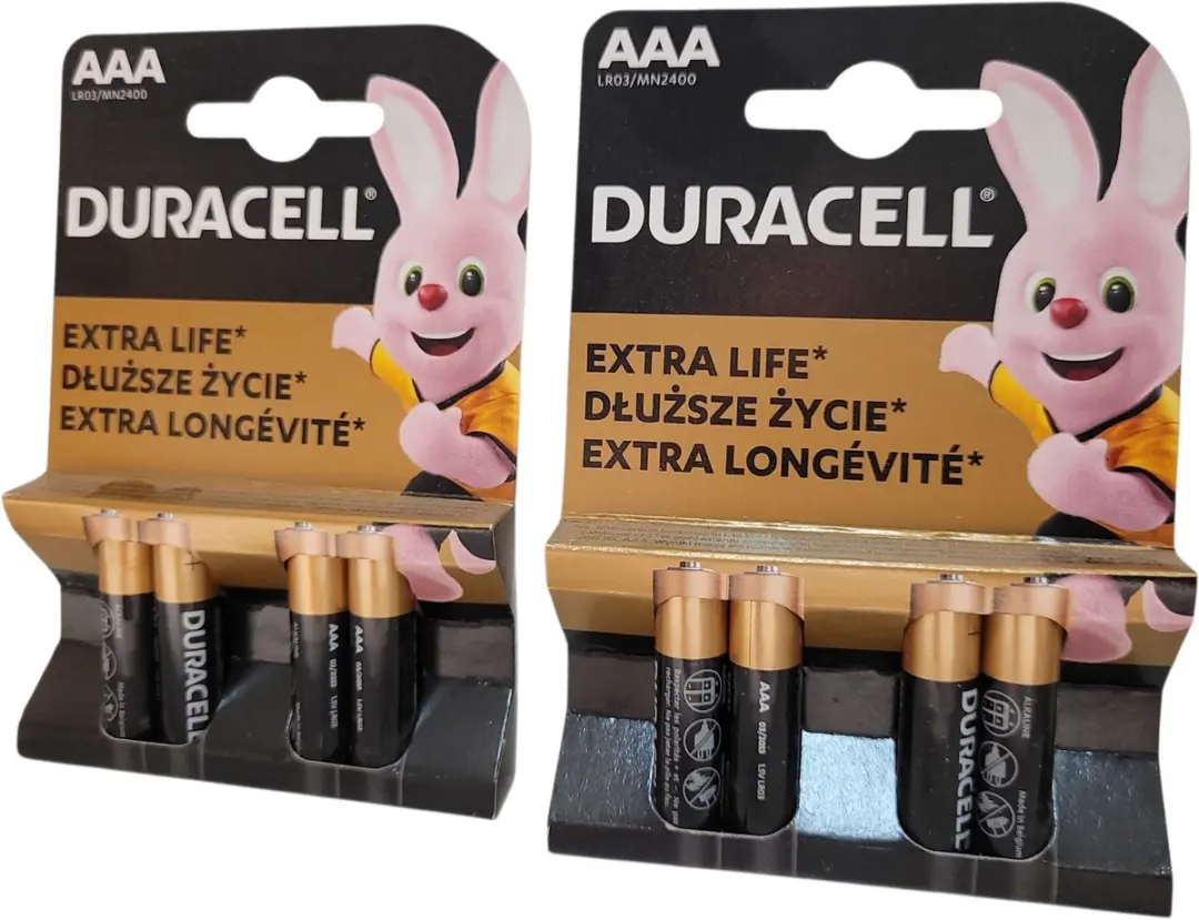 8x Duracell AAA Batterijen