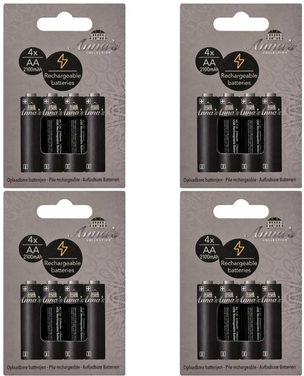 Anna's Collection Oplaadbare batterijen