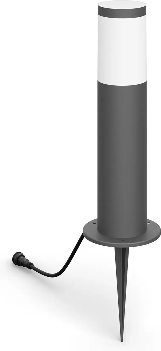 Philips LED Utrecht Sokkellamp 6W - Antraciet - Warmwit