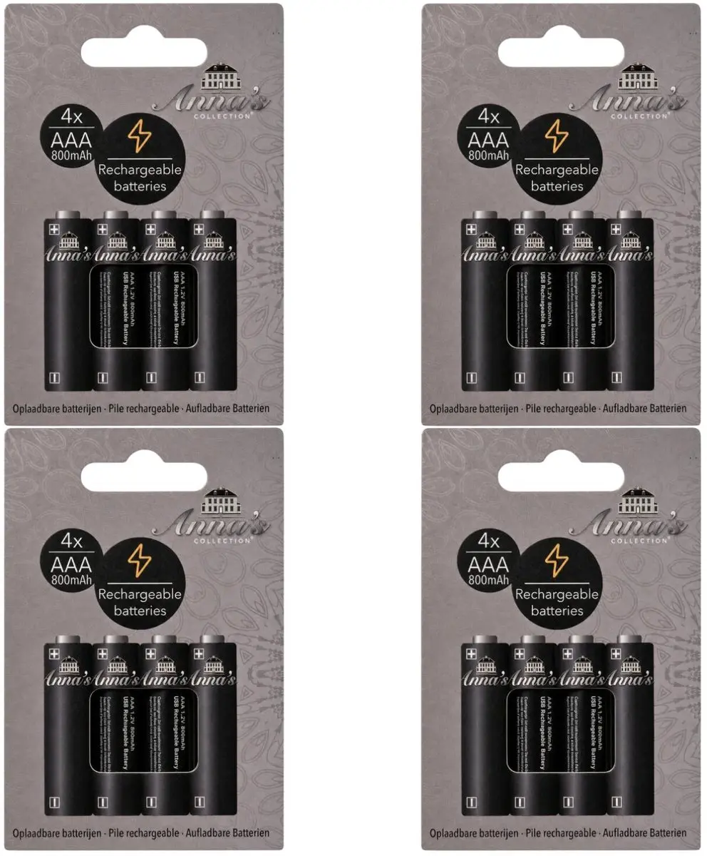 Anna's Collection Oplaaadbare batterijen