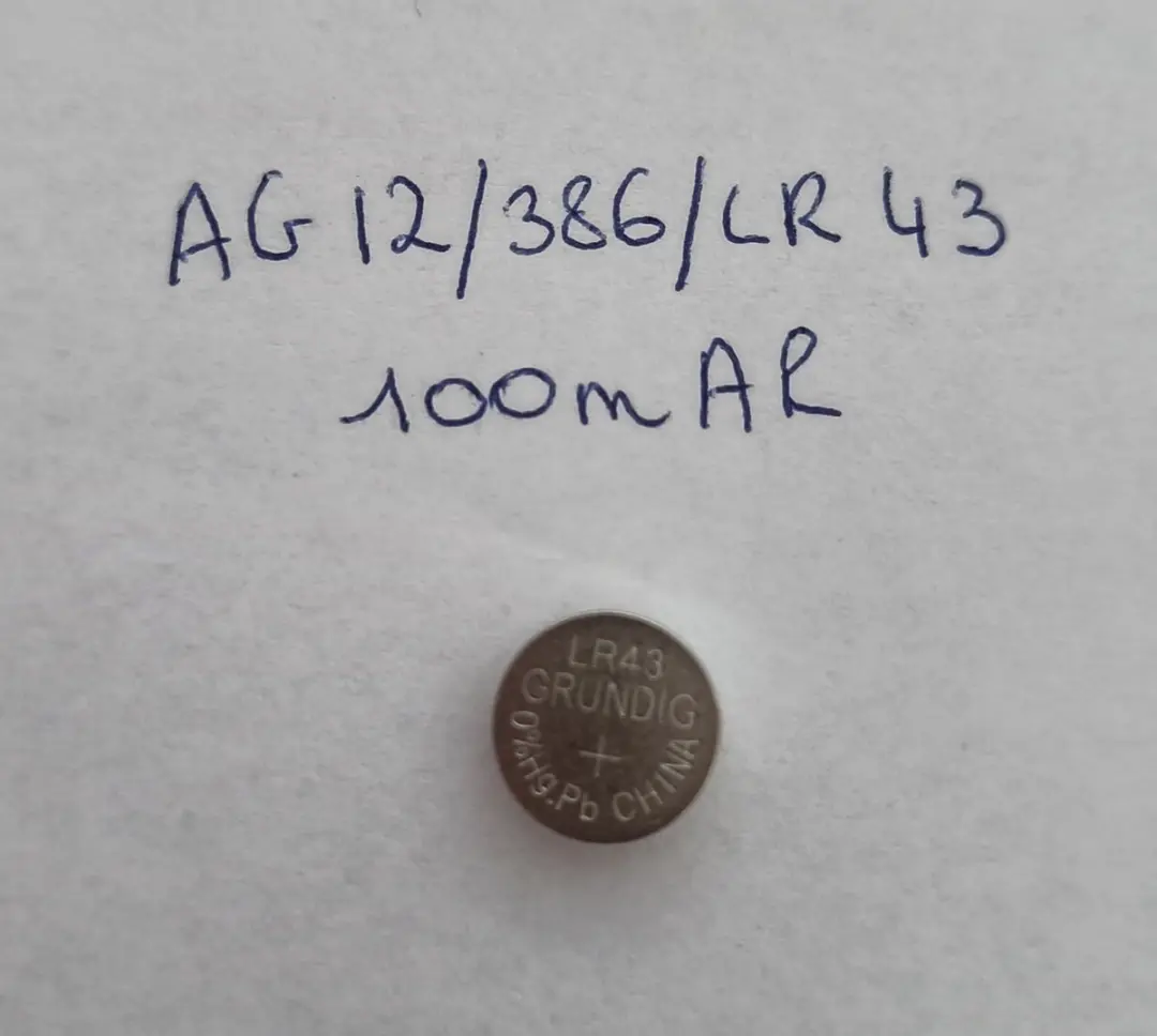 Grundig Alkaline Lithium Batterij AG12/386/LR43 100 mAh 1 stuk