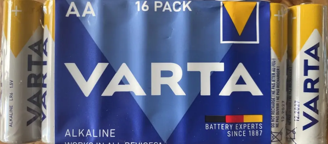 Varta AA Alkaline Batterij  Pack (R6) 16 stuks