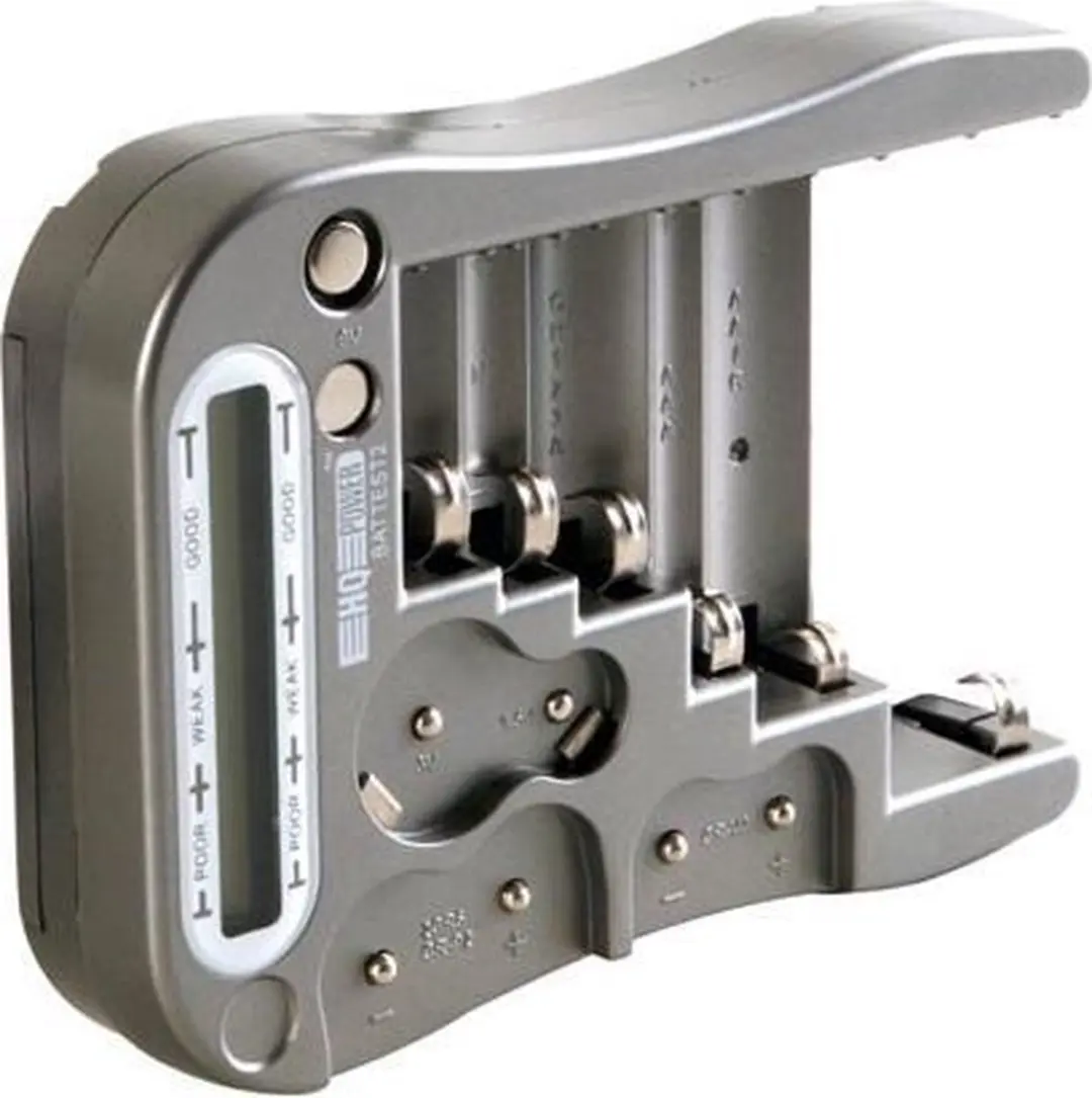 Velleman Batterijtester, LCD display, voor standaard batterijen AAA AA C D 9 V b