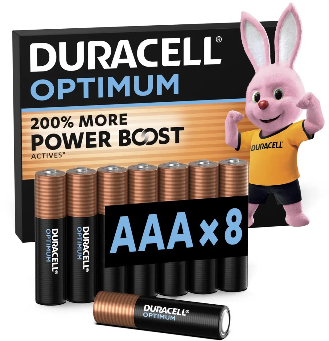 Duracell Optimum AAA Alkaline Batterijen 8 Stuks