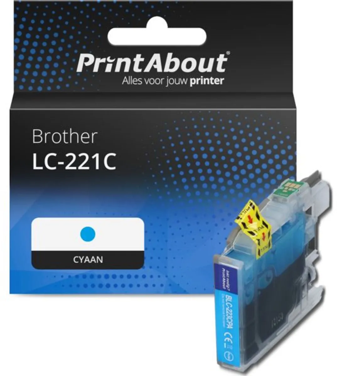 PrintAbout LC-221C Inktcartridge Cyaan