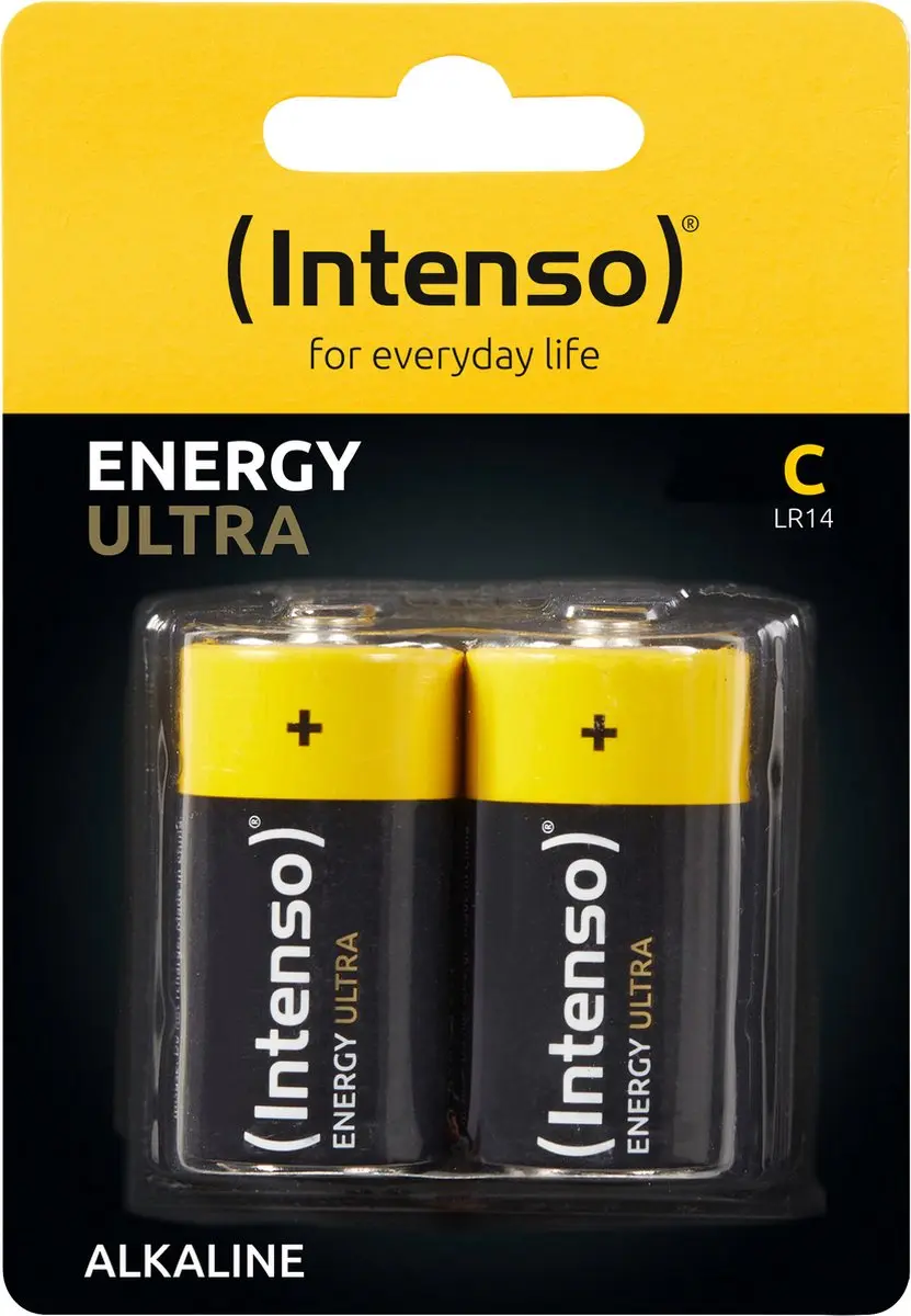 Intenso Energy Ultra C LR14 Batterijen 8000mAh - 2 Stuks