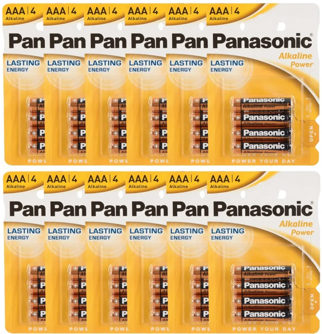 Batterij Panasonic AAA 12x4