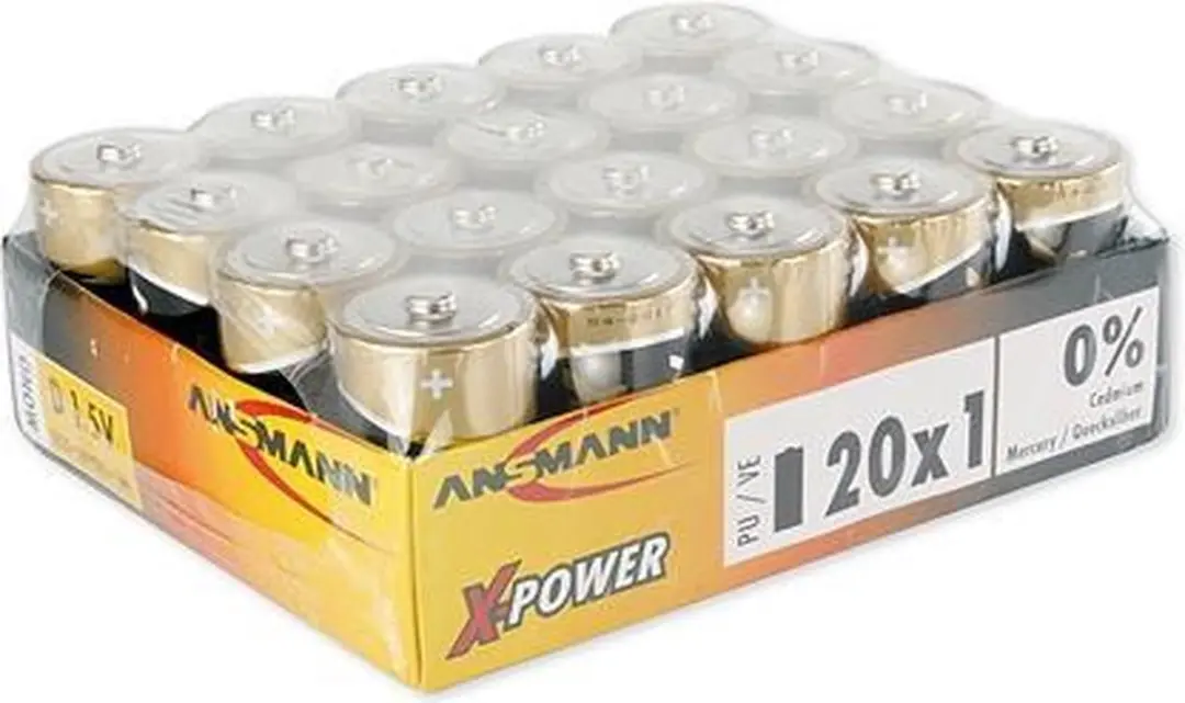 Ansmann D Alkaline Batterij - 20 Stuks