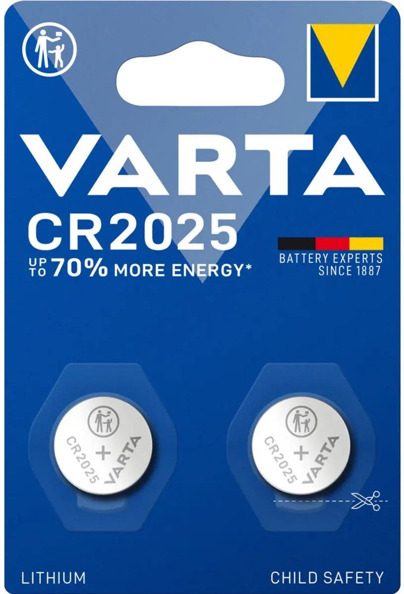Varta Lithium Coin Batterijen CR2025