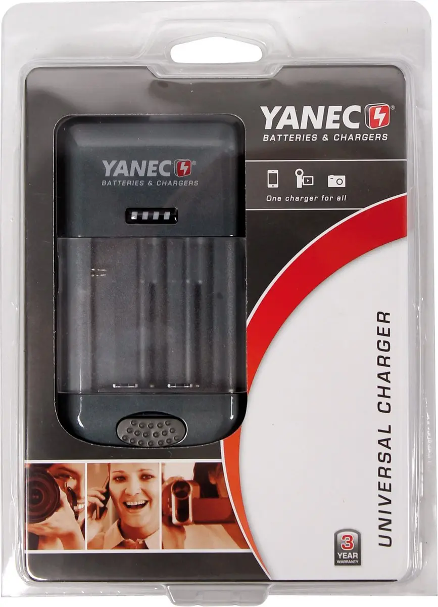 Yanec Universal Acculader Camera Etc/ Universele Batterijoplader voor AA en AAA
