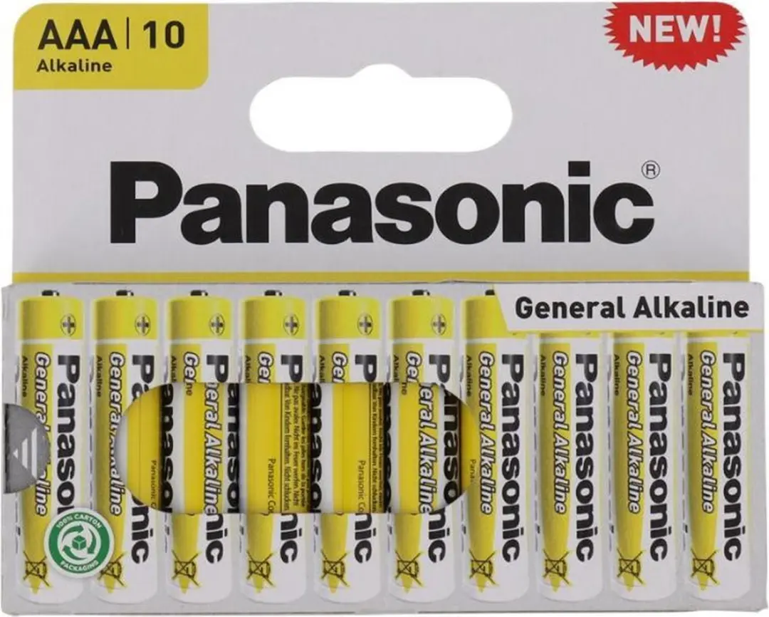 Panasonic batterijen AAA 10 stuks