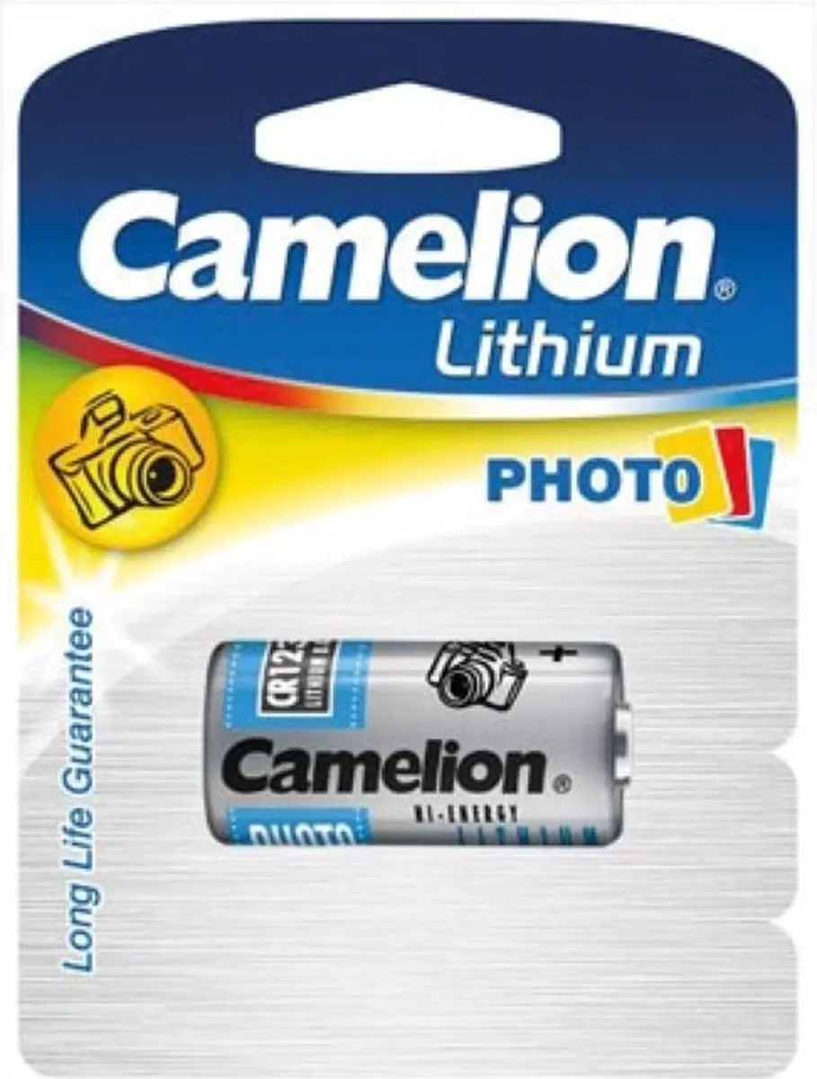 Camelion CR123AC Lithium 1300mAh Fotobatterij