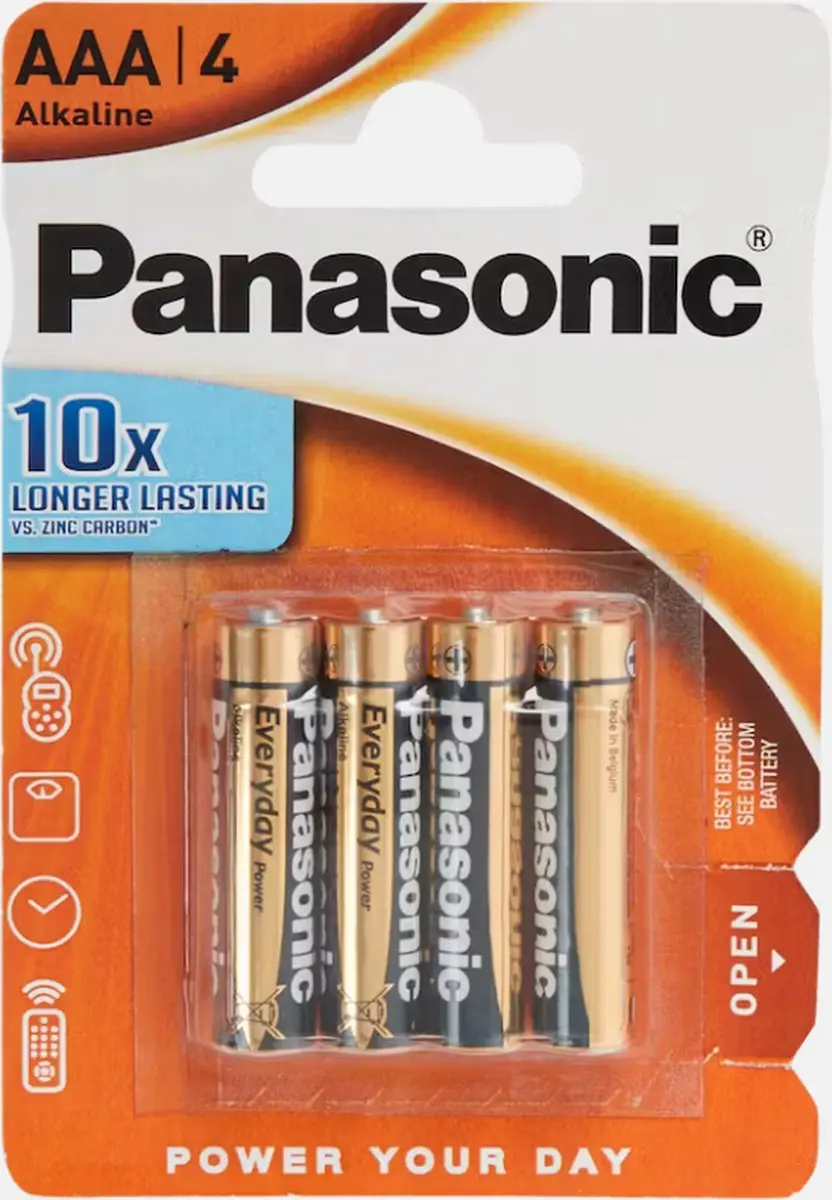 Panasonic AAA Alkaline Batterijen