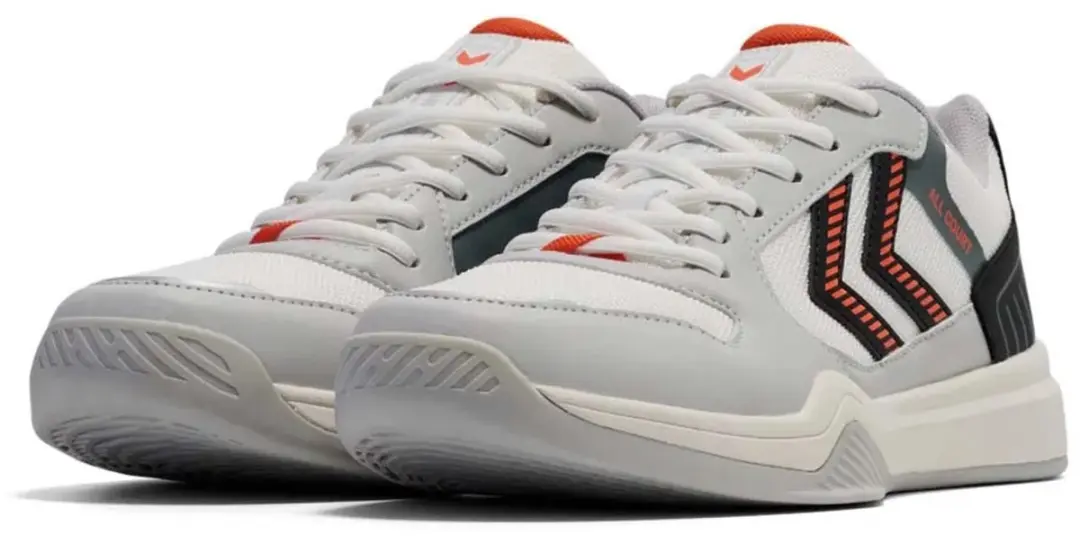 Hummel All Court 228237 Handbalschoen Dames - 40 - Wit/Zwart/Rood - afbeelding 3 van 6