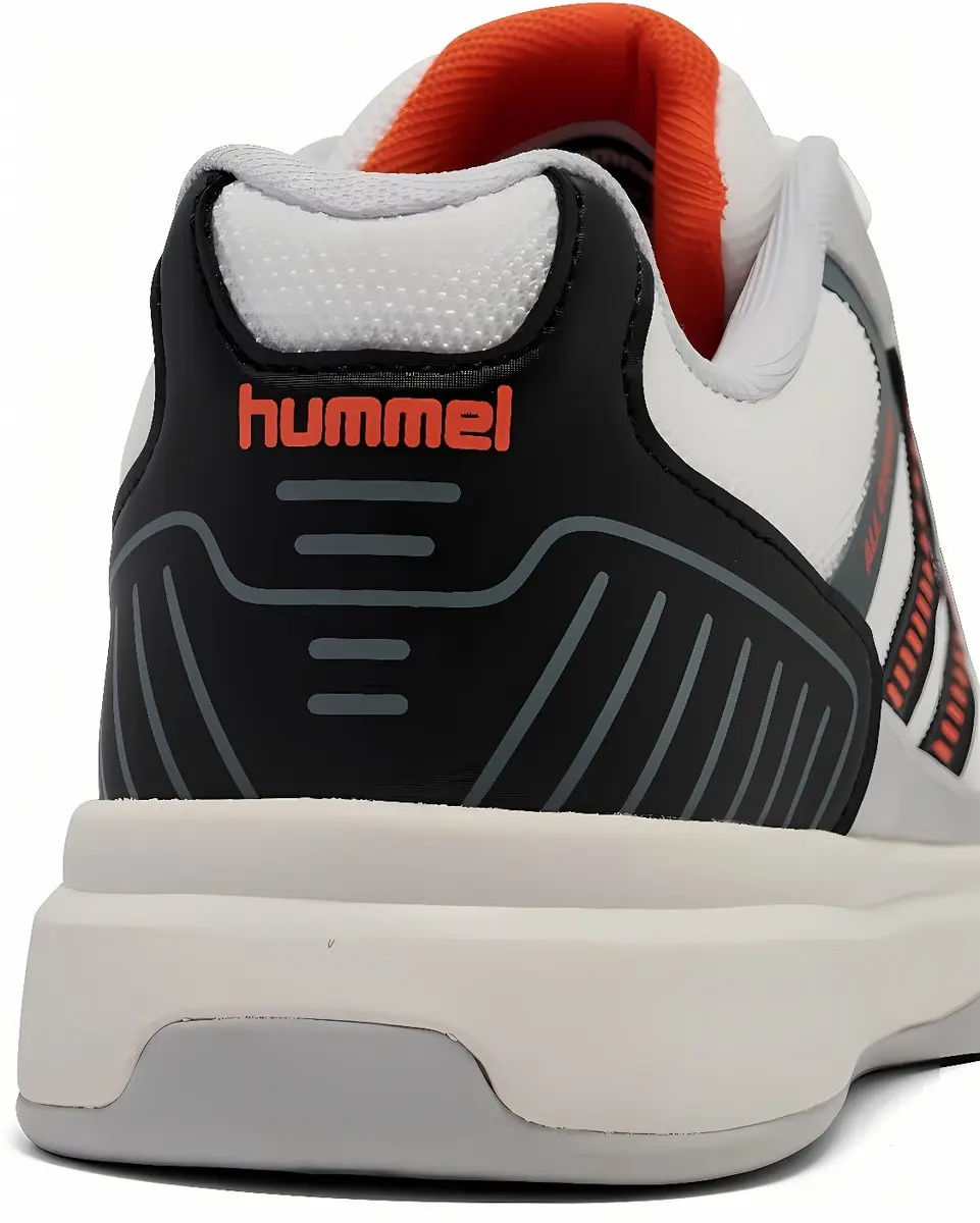Hummel All Court 228237 Handbalschoen Dames - 40 - Wit/Zwart/Rood - afbeelding 5 van 6
