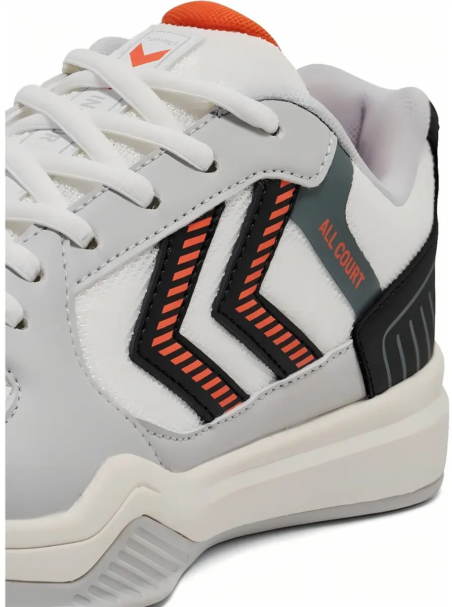 Hummel All Court 228237 Handbalschoen Dames - 40 - Wit/Zwart/Rood - afbeelding 2 van 6