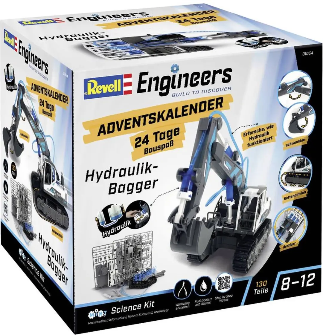 Revell Adventskalender Hydraulische Graafmachine 1:24 - Multi