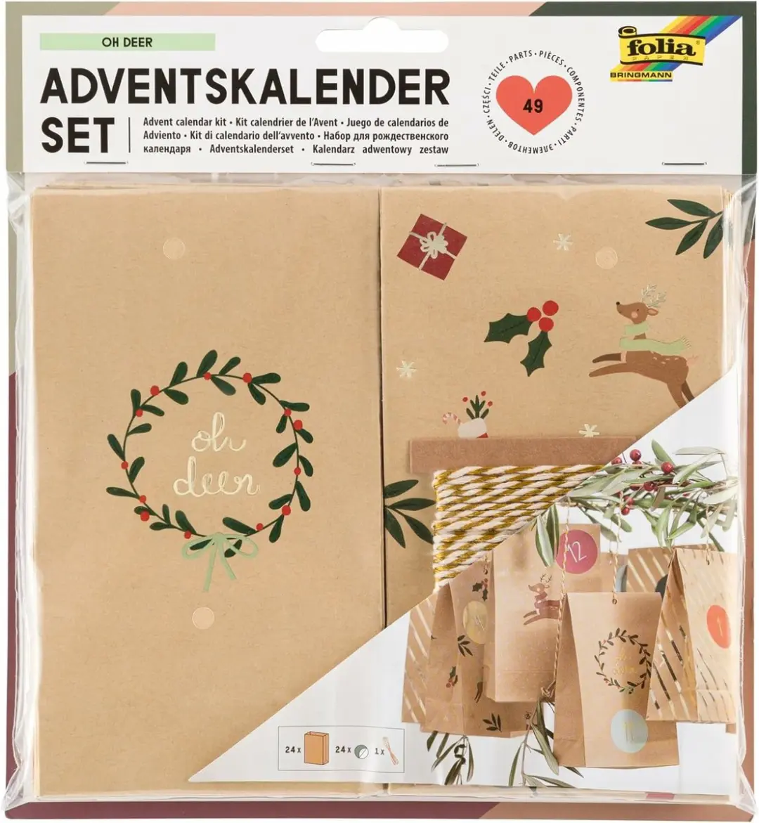 Folia Adventskalender 24 Zakjes