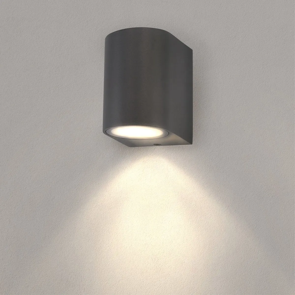 LEDVION Antraciet Wandlamp GU10 IP54 - 2x 0,5W