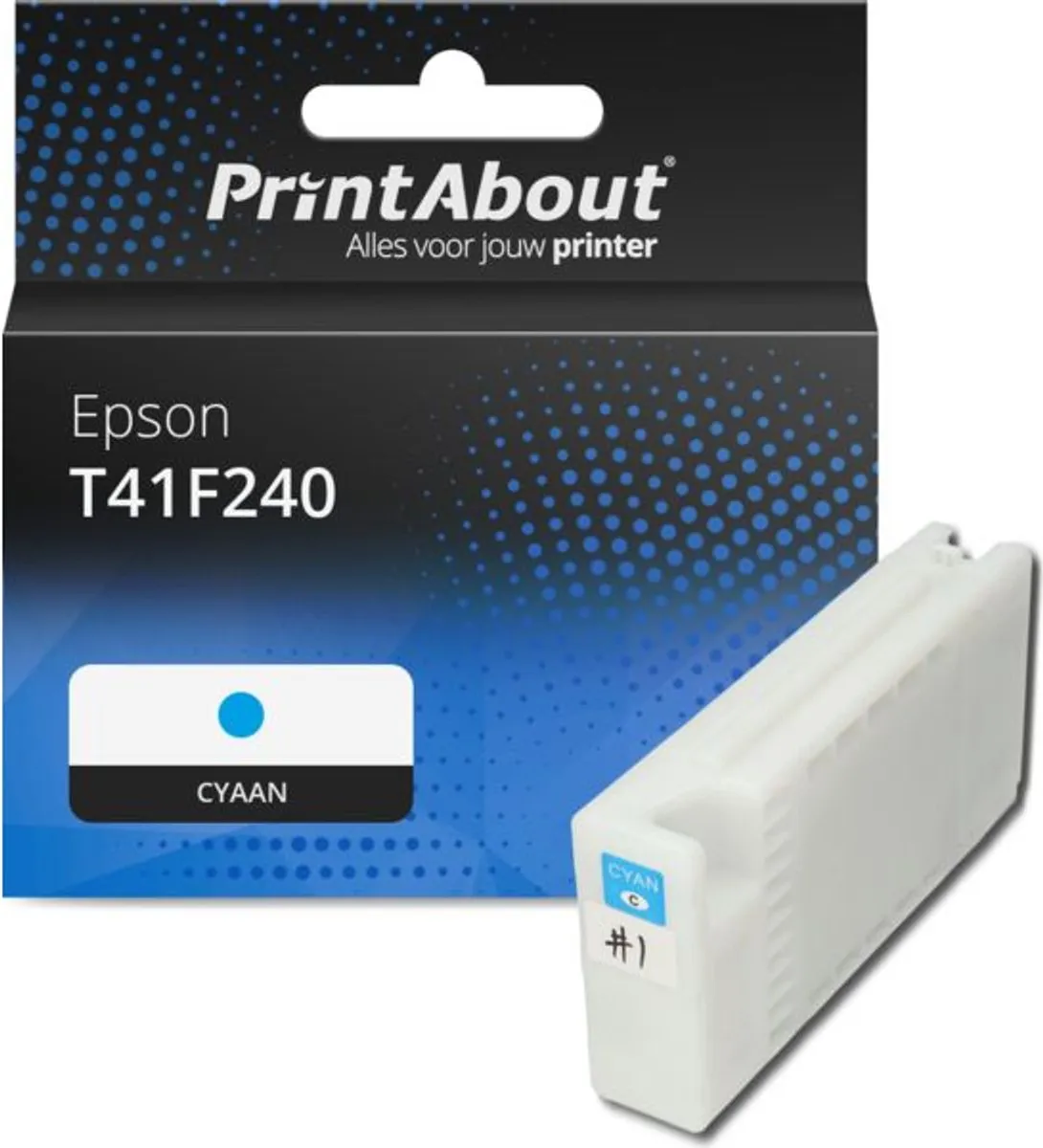 PrintAbout T41F240 Inktcartridge Cyaan
