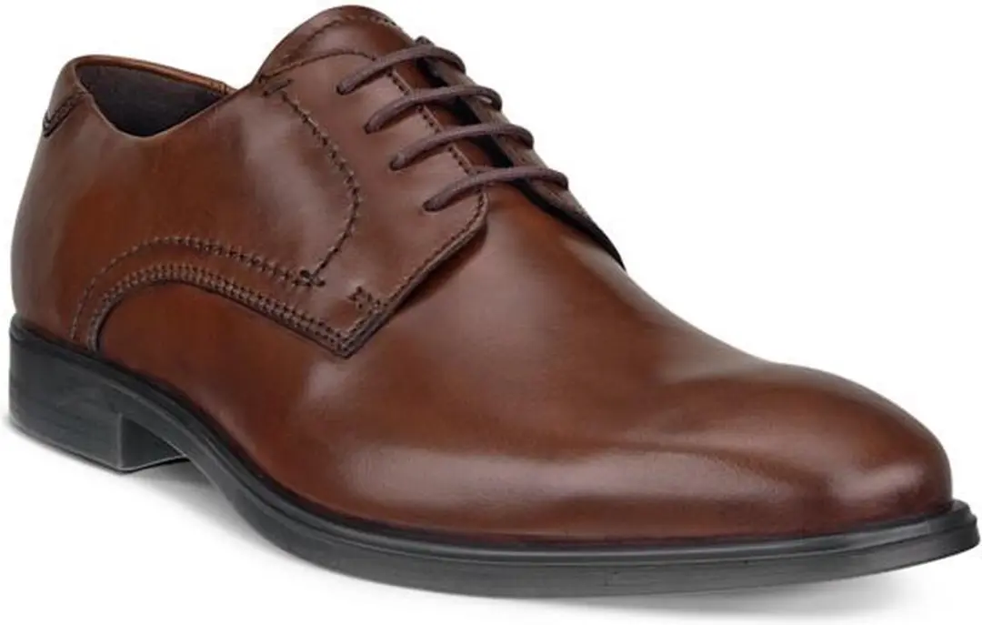 ECCO Melbourne Gekleed Laag - Cognac - Maat 45