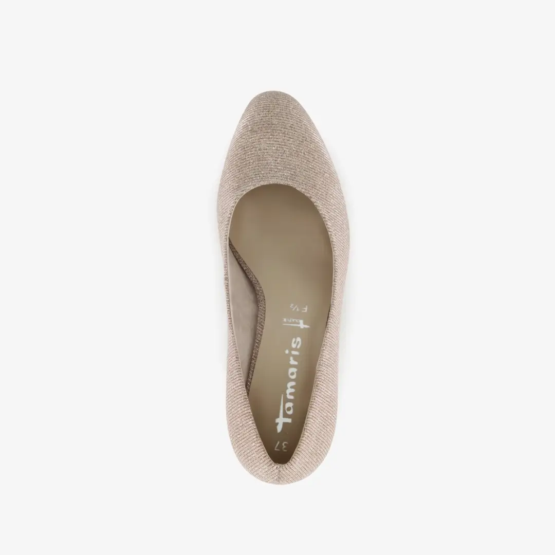 Tamaris Dames Pumps Glitters Champagne - 38