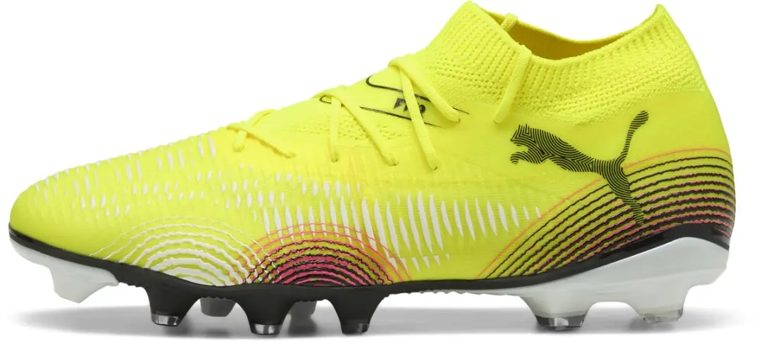PUMA Future 8 Match FG/AG Sportschoenen 42 - Geel/Zwart - afbeelding 5 van 6