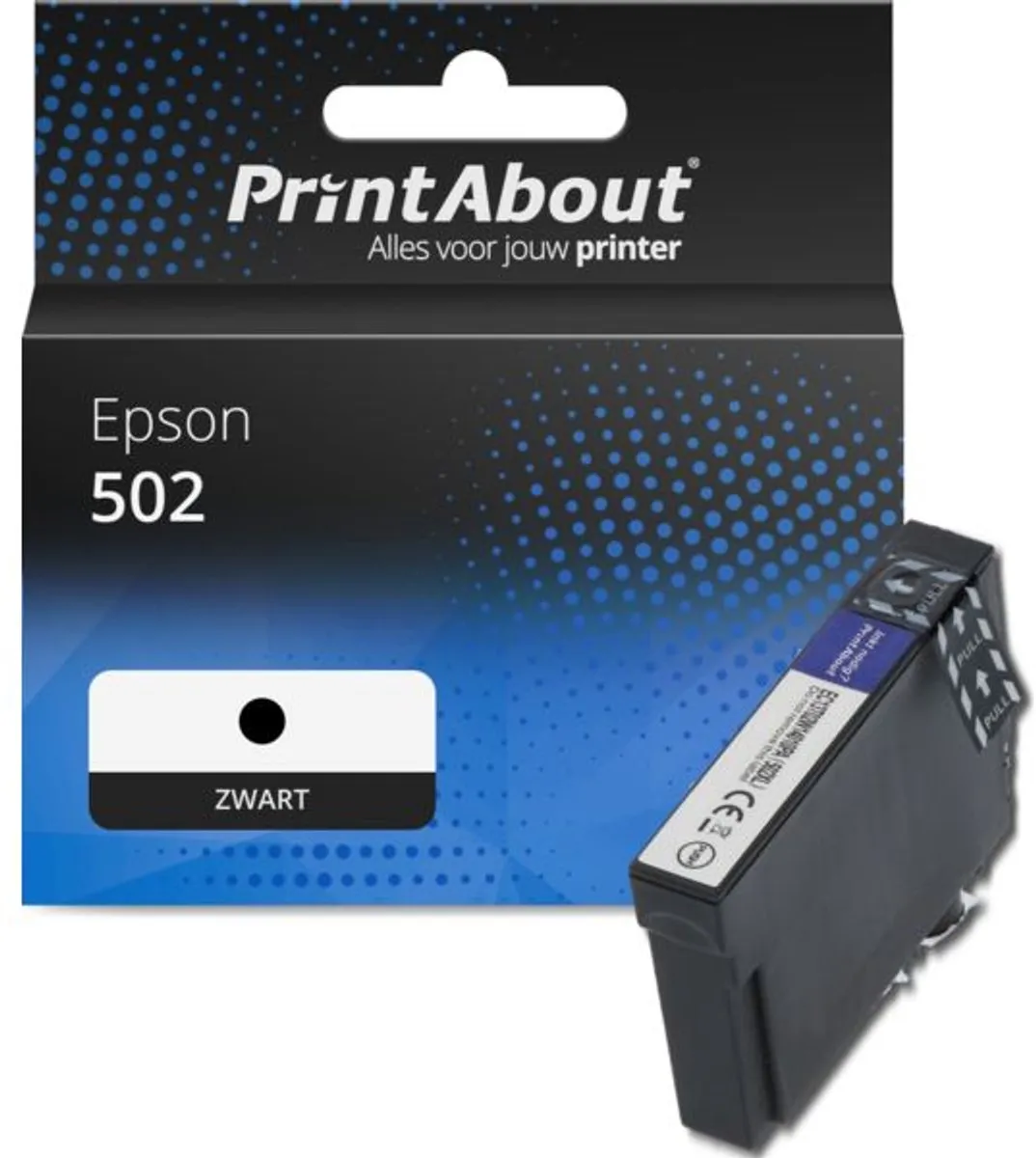 PrintAbout Inktcartridge C13T02V14010 Zwart