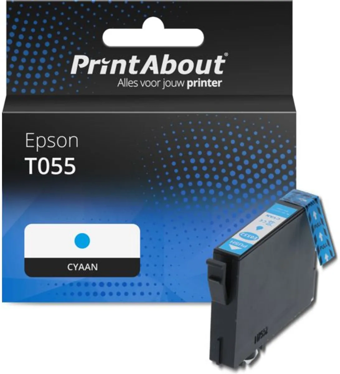 PrintAbout Epson T055 Cyaan Inktcartridge C13T055240-PA