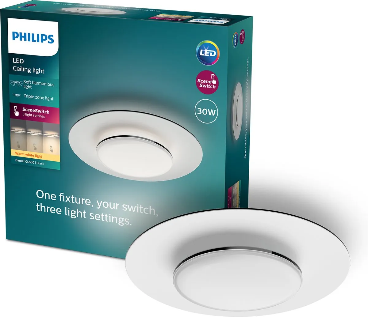 Philips Garnet Plafonnière 30W
