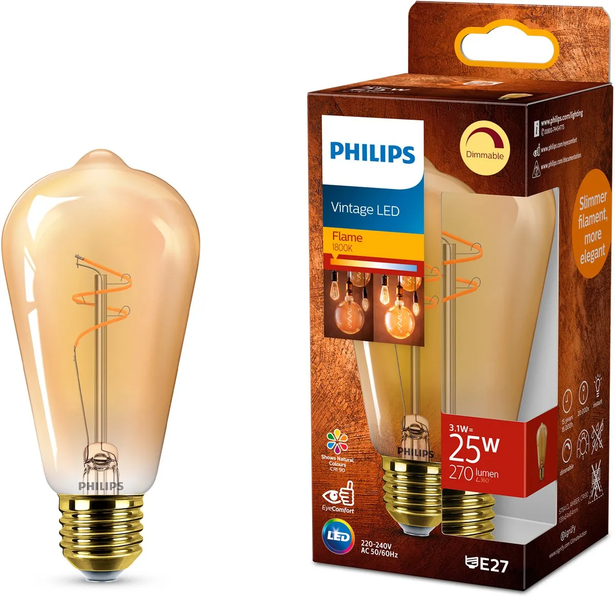 Philips Vintage LED ST64 E27