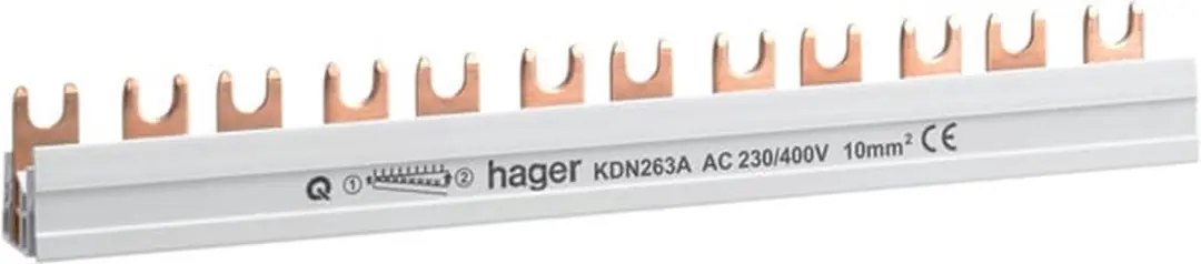 Hager KDN263A Aansluitblok 63A - Meerdere kleuren