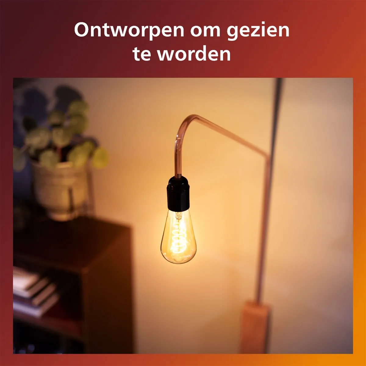 Philips Deco LED WarmGlow ST64 E27 7W - Amber - afbeelding 6 van 6