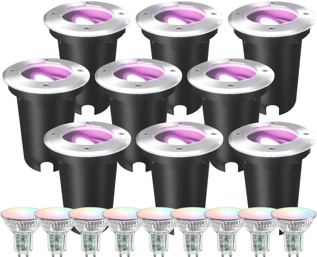 Ledvion 9X Smart LED Grondspot 4,9W RGB+CCT