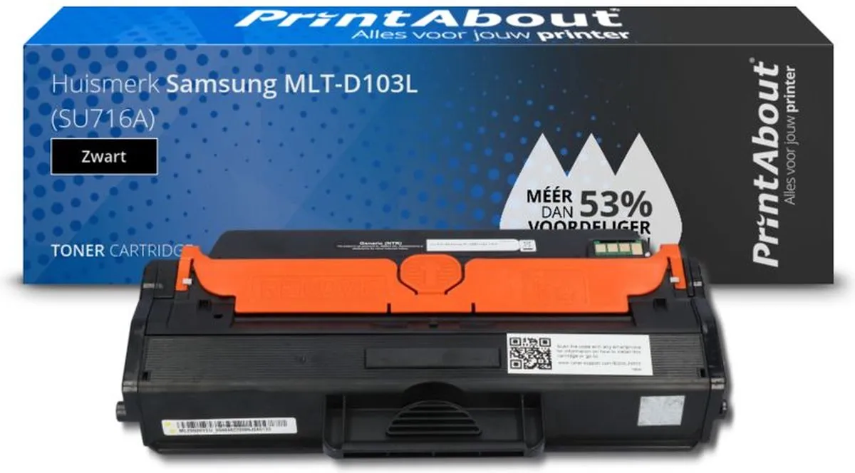 PrintAbout MLT-D103L Toner Zwart - 2 Stuks