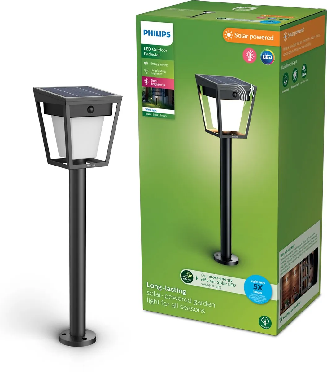Philips Nissa Solar Sokkellamp 1.8W