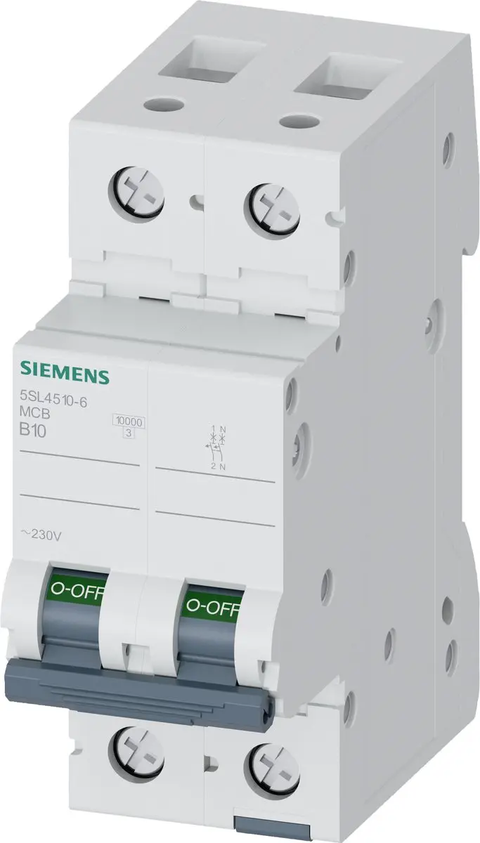 Siemens 5SL45106 Zekeringautomaat 2-polig 10A
