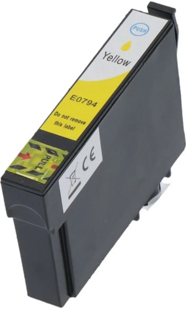 PrintAbout T079 Geel Inktcartridge C13T07944010 - 13ml - o.a. Epson