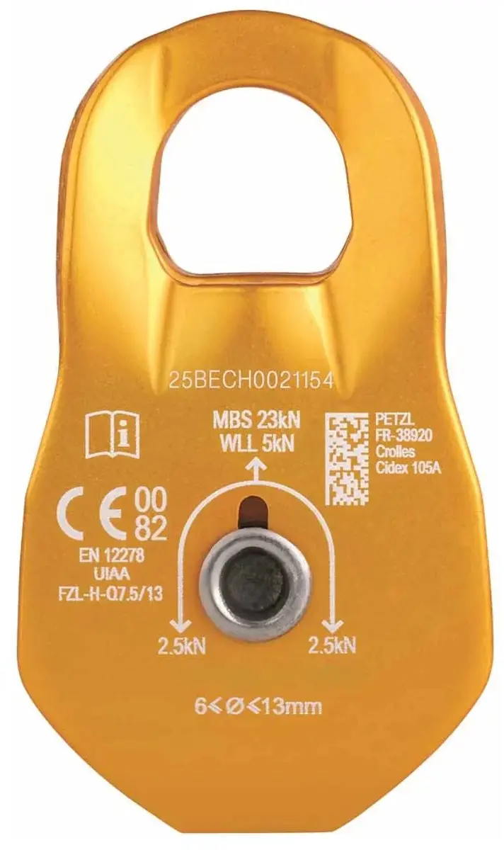 Petzl Fixe Katrol - Geel