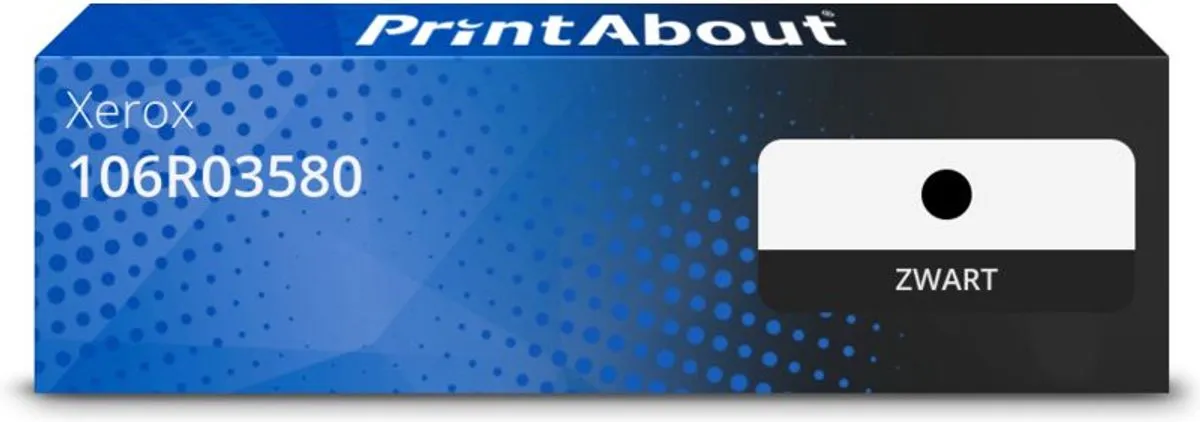 PrintAbout Toner 106R03580 Zwart