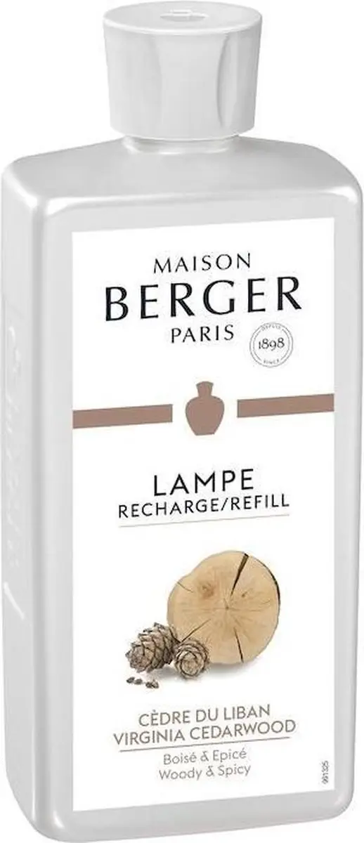 Lampe Berger Navulling Virginia Cedarwood 500ml - Cèdre du Liban