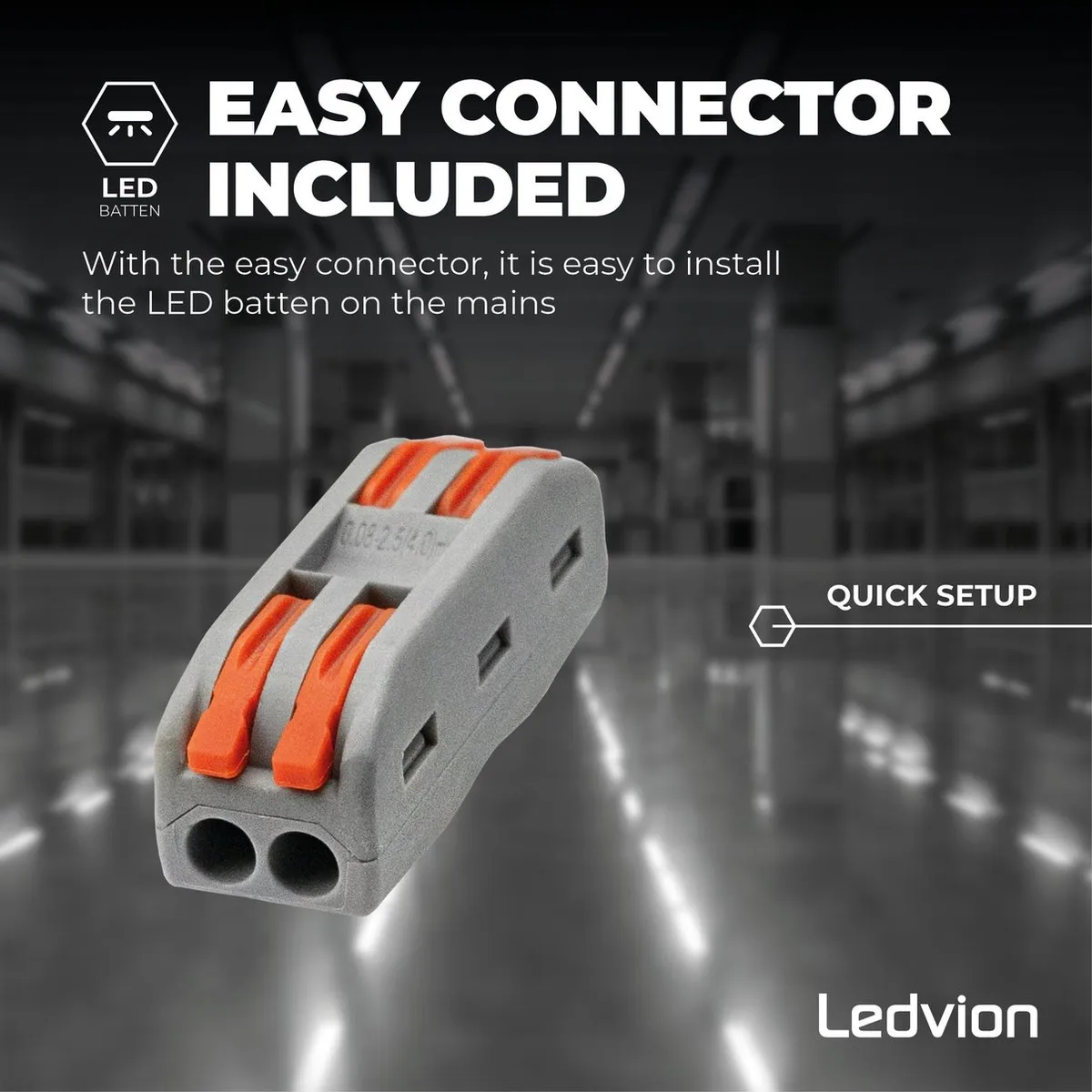 LEDVION LED Batten 120cm 30W 4200lm - Koel Wit
