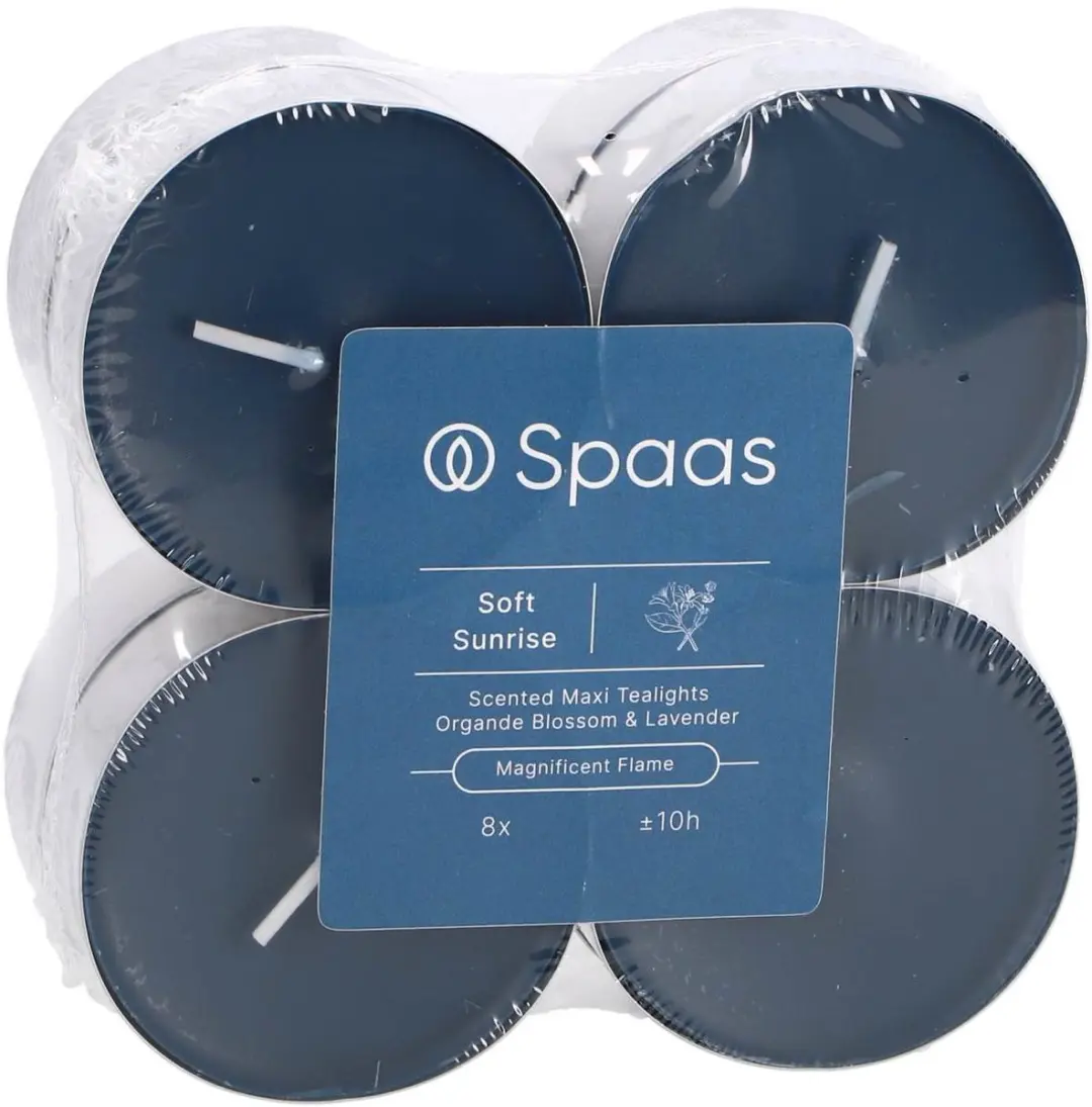 Spaas Maxi Geurtheelichten Soft Sunrise - 8 Stuks