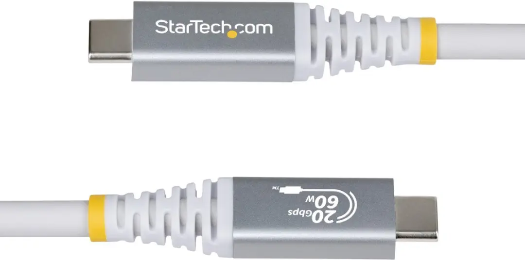 Startech.com USB4 Kabel 20Gbps CC3M20GUSB4CXW - Wit - afbeelding 3 van 6