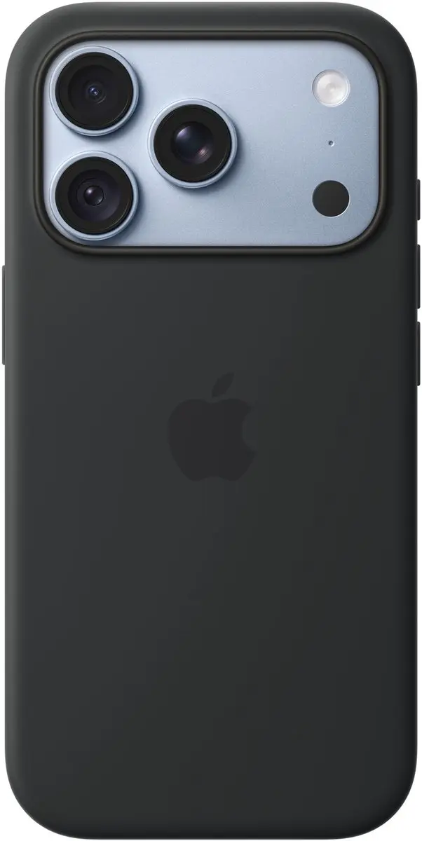 Apple iPhone 18 Pro Siliconenhoesje MK8Y4ZM/A - Zwart - afbeelding 2 van 5