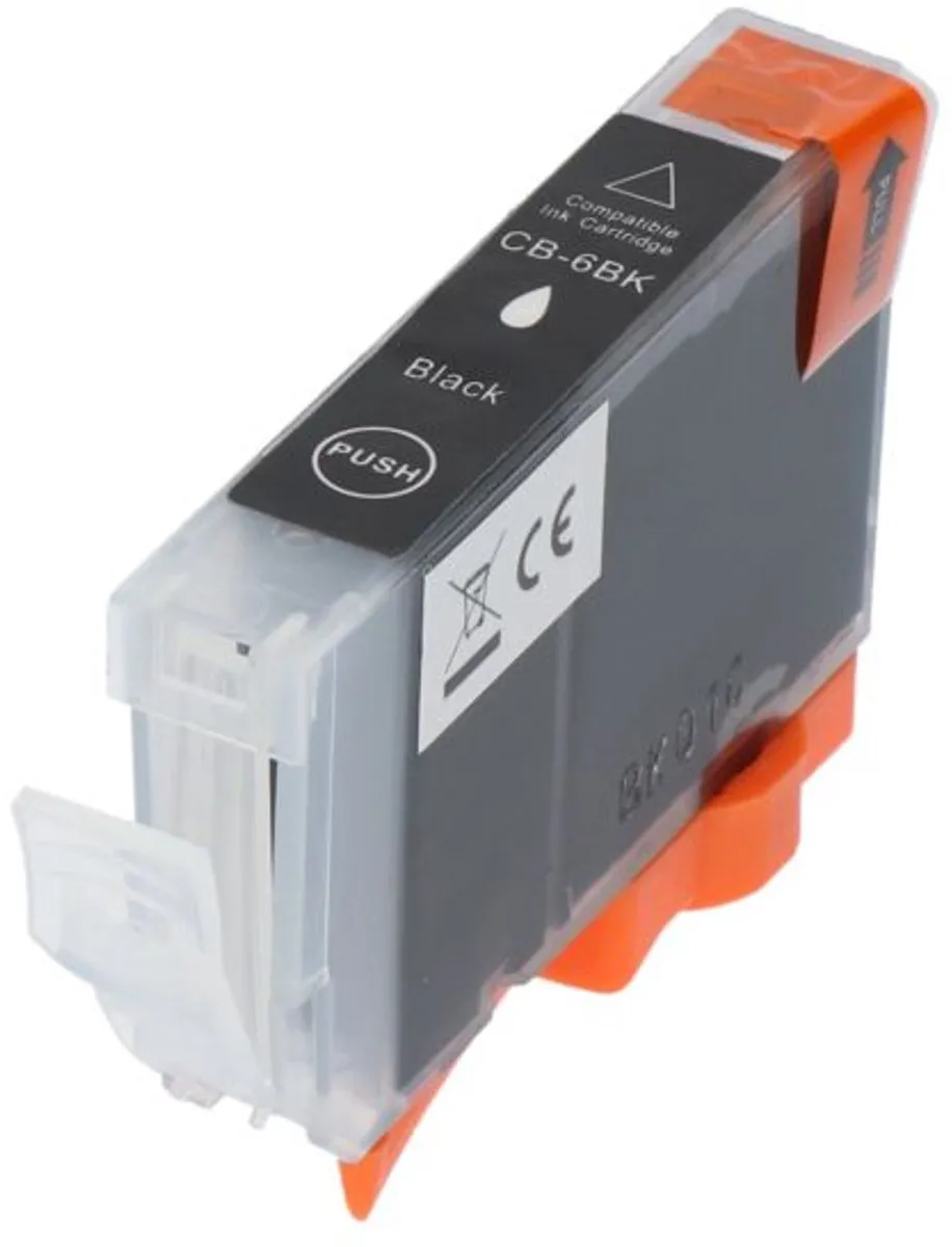 PrintAbout Inktcartridge BCI-6BK - Zwart - 15ml - o.a. Canon BJS800