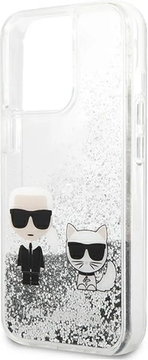 Karl Lagerfeld KLHCP13LGKCS iPhone 13 Pro hoes - Zilver - afbeelding 5 van 6