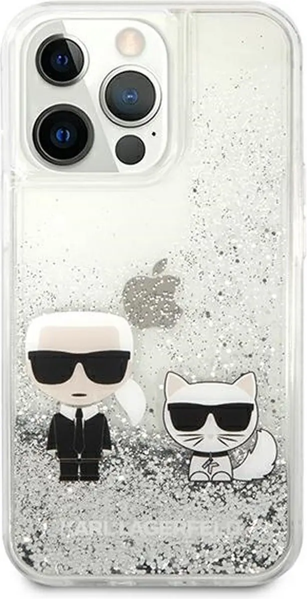 Karl Lagerfeld KLHCP13LGKCS iPhone 13 Pro hoes - Zilver - afbeelding 3 van 6
