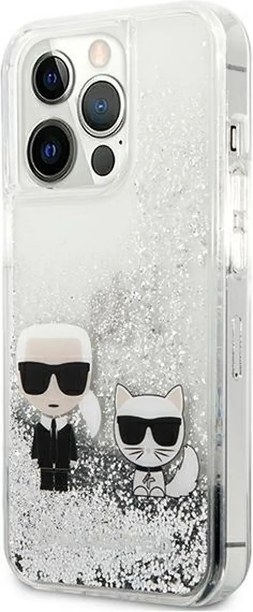 Karl Lagerfeld KLHCP13LGKCS iPhone 13 Pro hoes - Zilver - afbeelding 6 van 6